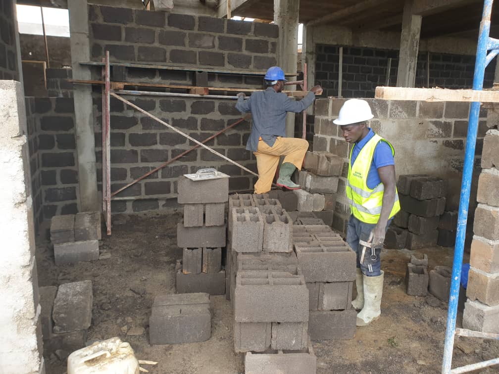 Construction salle de réception au Cameroun